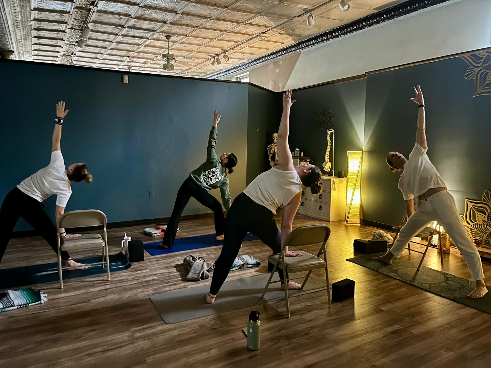 Community yoga practice